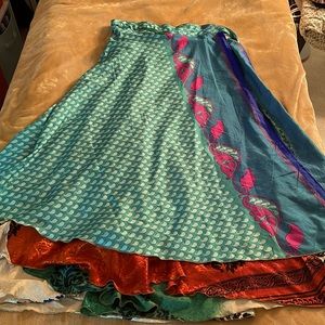Goddess Silk Sari Skirt Darn Good Yarn